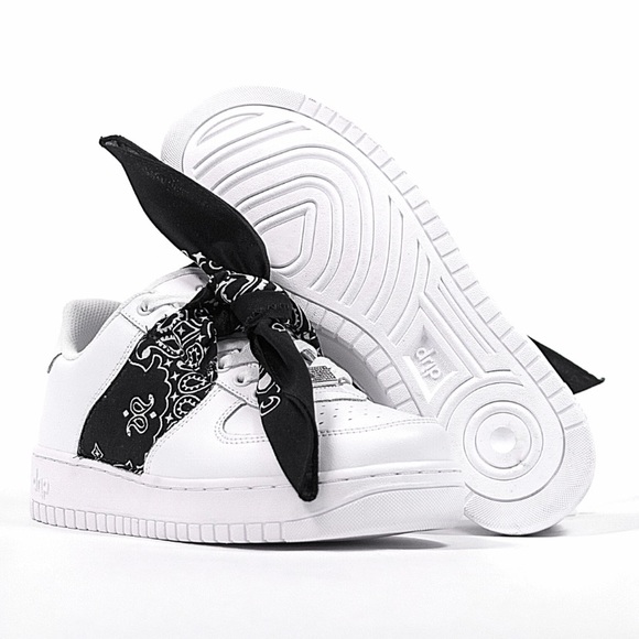 Custom made black bandana shoes (D1) - Picture 2 of 3